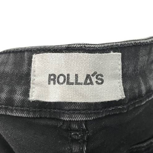 Rolla's  Westcoast Ankle Mid-Rise Skinny Jeans Washed Black Womens Size 27