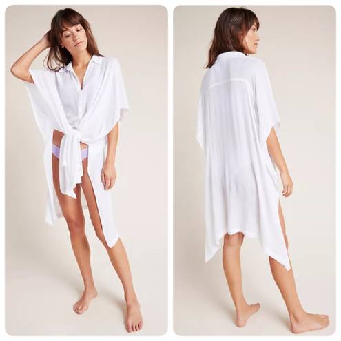 l*space Anita White Coverup Tunic Shirt