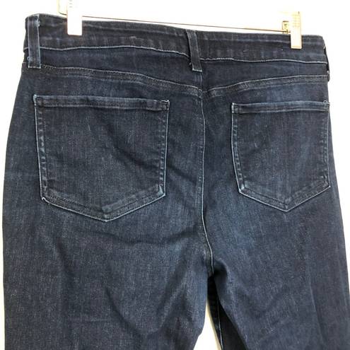 NYDJ  Marilyn Straight Lift Tuck Technology Dark Wash Jeans Hemmed 30.5" Size 12