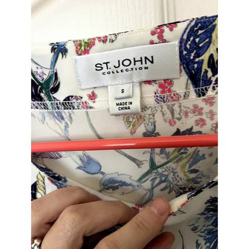 St. John  floral blouse