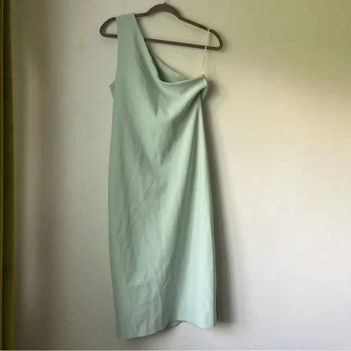 Petal and Pup  Nadene Mint Green One Shoulder Midi Dress 12