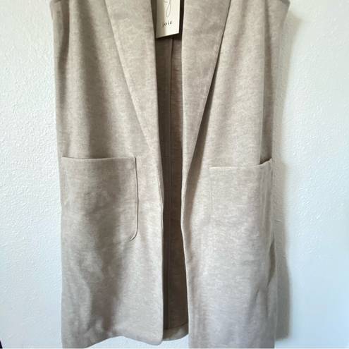 Joie  NWT Long Sleeveless Open Cardigan Duster Sweater Sz small