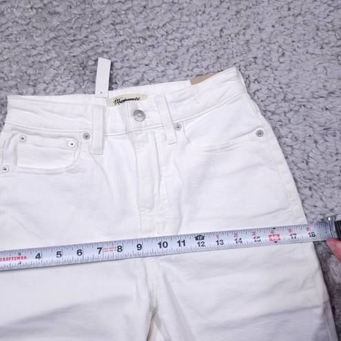 Madewell READ  Curvy Perfect Vintage Jeans High Rise Tapered Tile White Size 25