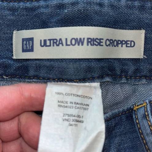 Gap  ultra low rise cropped jeans 6R