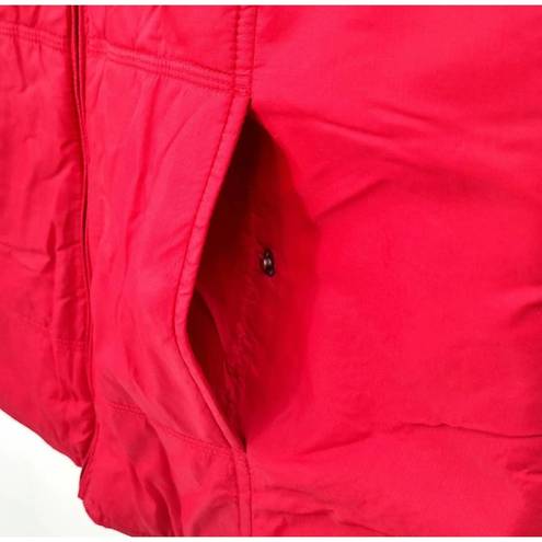 American Eagle  Womens M Shelter Series Vest Sherpa Lined Red Outdoor