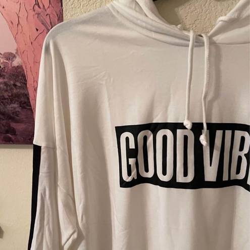 Only Womens plus size Good Vibes  thin hoodie size 3X New