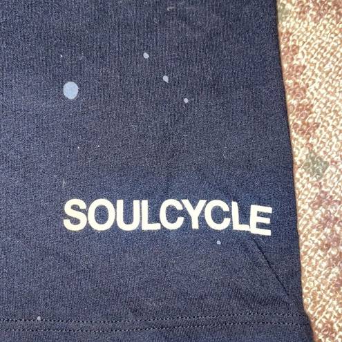 Soul cycle crop shirt w splatters NWOT S