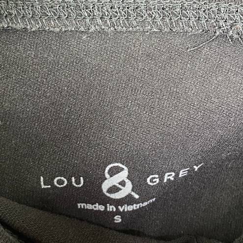 Lou & grey  Solid Black Cotton Blend Pull On Leggings Women's Size Small S