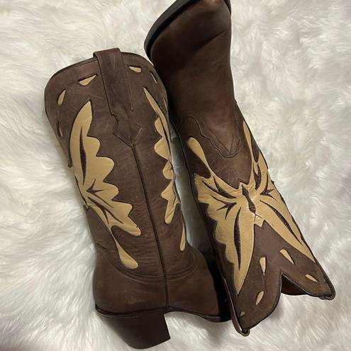 butterfly western boots size 7 Brown