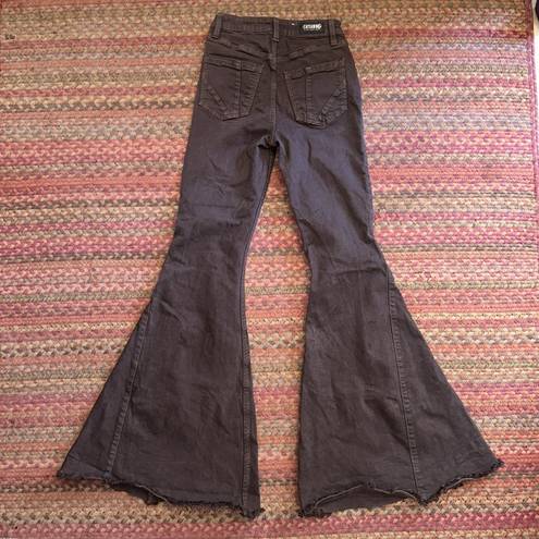 Shyanne  COUNTRY WESTERN BROWN EXTREME FLARE JEANS