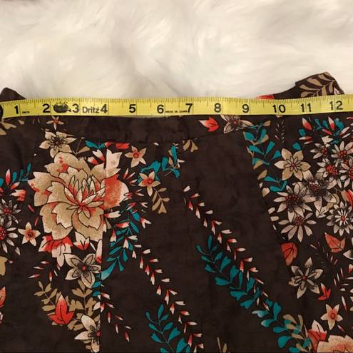 Coldwater Creek  floral skirt brown Size XS