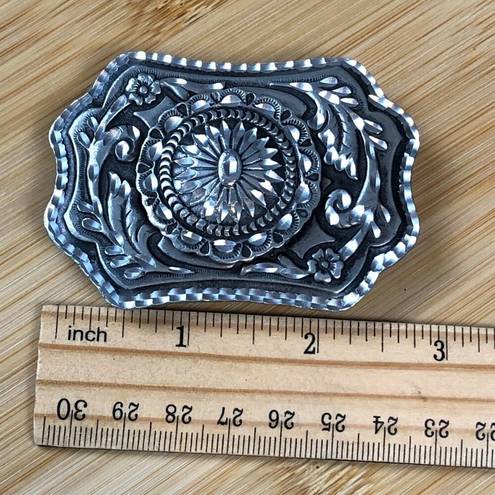 Floral Belt Buckle Ornate Western Cowgirl Layered 3D Design