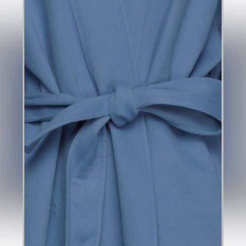 Zimmermann  Fringed Wool Coat Wrap Robe Style Trench Coat Periwinkle Blue Size 3