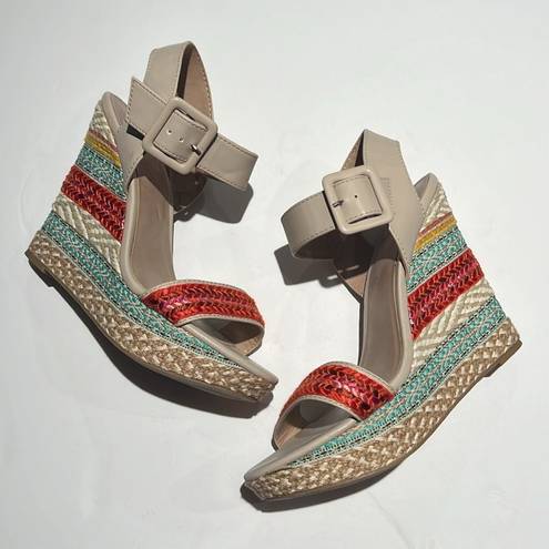 mix no. 6  - Jordie Platform Wedge Heel Size 8.5.  B60