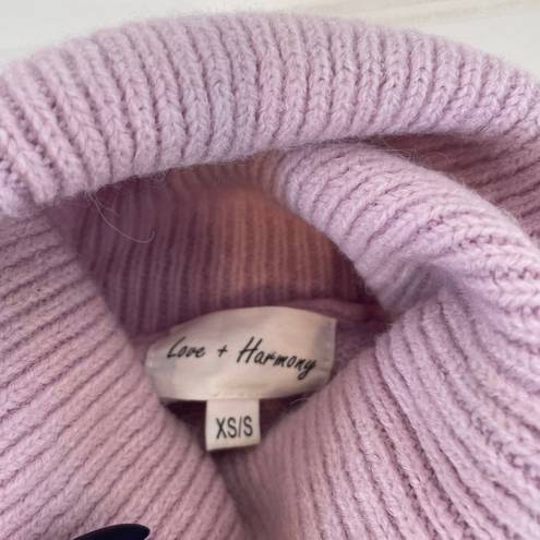 Love + Harmony  Women’s Turtle Neck Ombre Pullover Sweater Size S