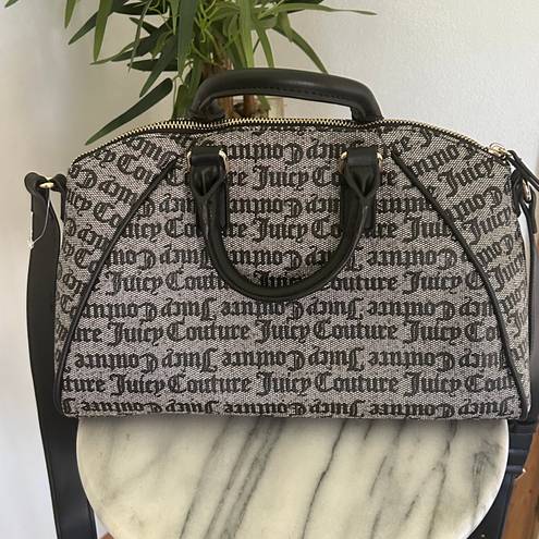 Juicy Couture Satchel black and beige purse bag