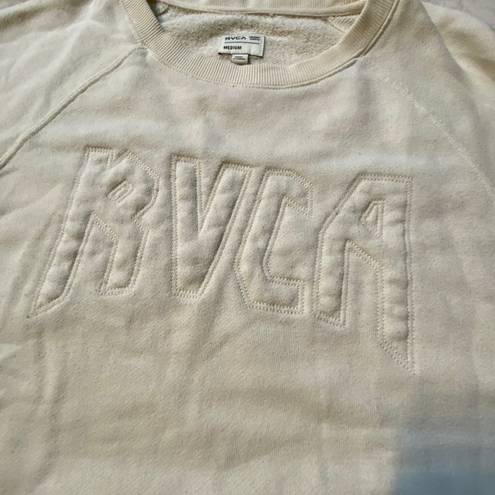 RVCA White Logo Crewneck Sweatshirt