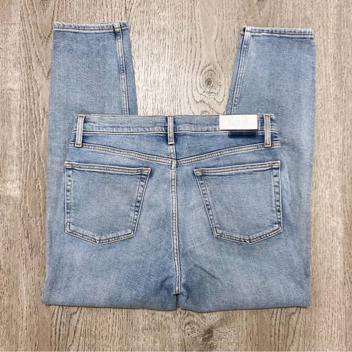RE/DONE  Comfort Stretch 90s High Rise Ankle Crop Jeans Mid 90s Wash Size 30