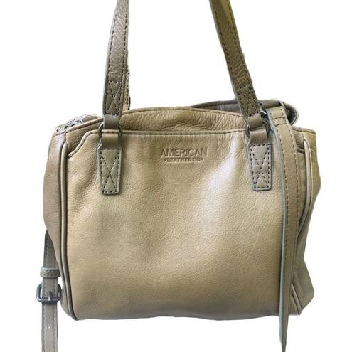 Krass&co American Leather  Purse Tan Crossbody Satchel Tote