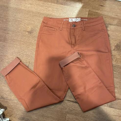 REWASH  Rust Brown Skinny Jeans