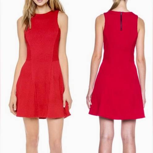 Rag and Bone  Red Textured Geneva Dress - Excellent Condition