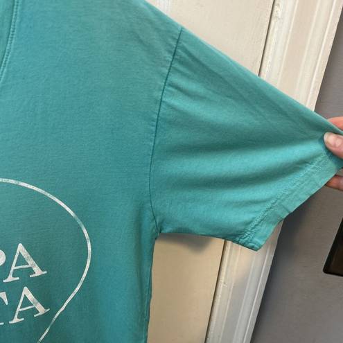 Kappa Delta Sorority V-Neck Graphic Cotton T-Shirt Teal Women’s Small Unique