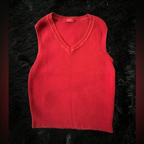 Brandy Melville JOHN GALT RED SWEATER VEST