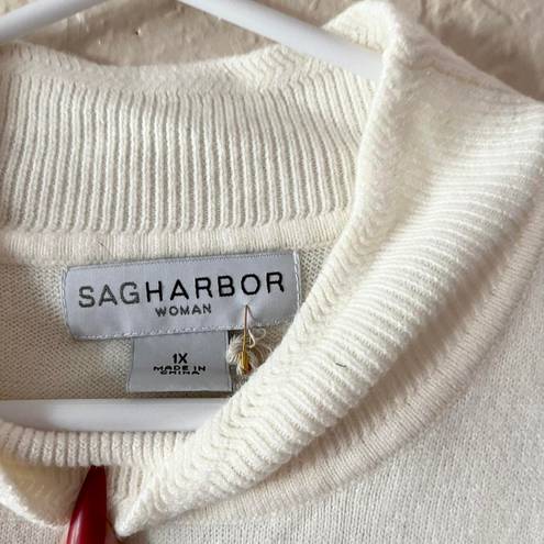 Sag Harbor  Soft High Neck Blouse