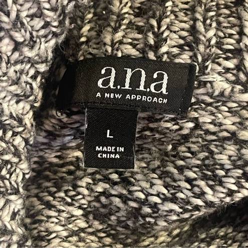 a.n.a . Mock Neck Marled Sweater Size L