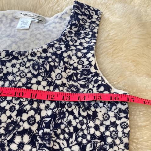 Coldwater Creek , floral sweater, tank top size small