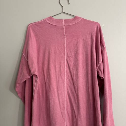 Free People Be Free Oversized Long Sleeve Tee