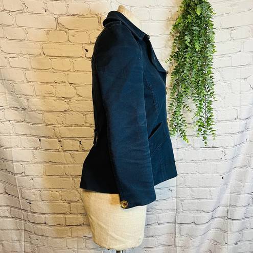 Juicy Couture Pea Coat XS Navy Military Double Breast Feminine