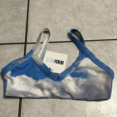 Beach Riot NWT  Azure Cloud Bikini Set Size Small