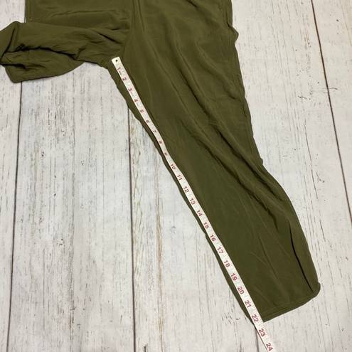 Madewell Track Trousers Pull On Joggers in Olive Green Size Medium