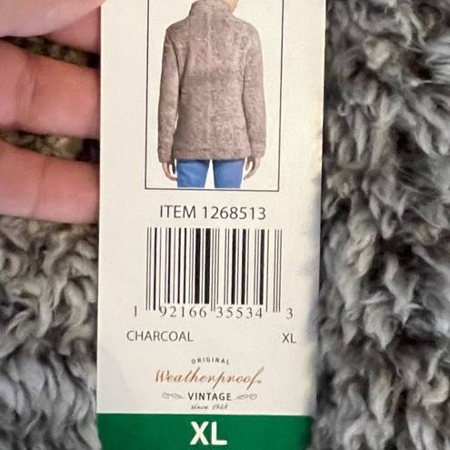 Weatherproof  Vintage Pullover Fuzzy Jacket nwt