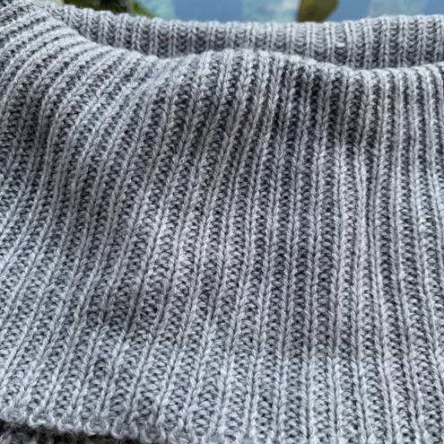 Moral Fiber Knit Turtleneck Cold Shoulder Sweater Dress in Gray - 3X, NWT, Cozy