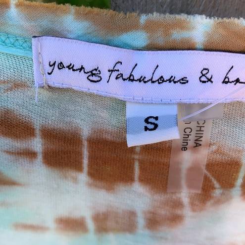 Young Fabulous and Broke  cap sleeve T-shirt