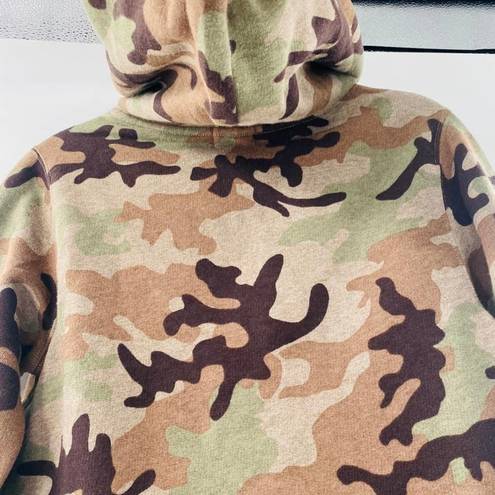 Polo  Ralph Lauren Women's Olive Brown Camo Print Pullover Hoodie Size XS NWT