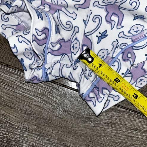 Roller Rabbit  Lavender Purple Monkey Shorts and Short Sleeve Polo Pajama set