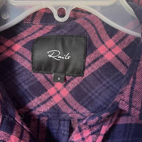 Rails  button down flannel shirt