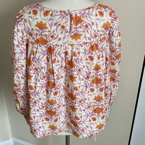 Universal Threads Universal Thread Floral Print Long Balloon Sleeve Blouse Size XL