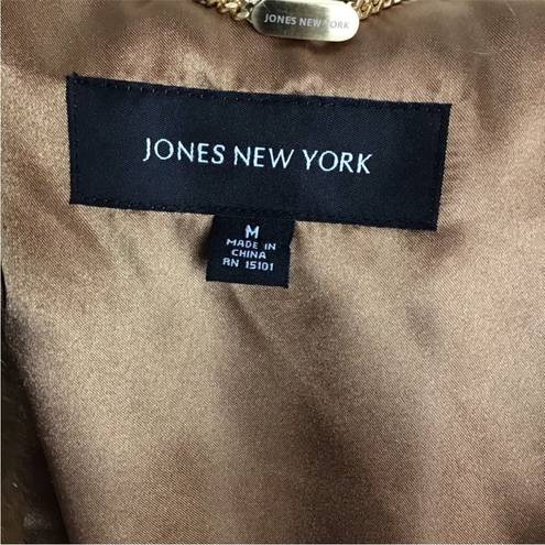 Jones New York  Tiered Faux Fur Swing Coat z