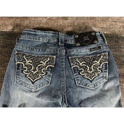 Miss Me  Mid Rise Boot Denim Jeans 25 x 30 MP5895B