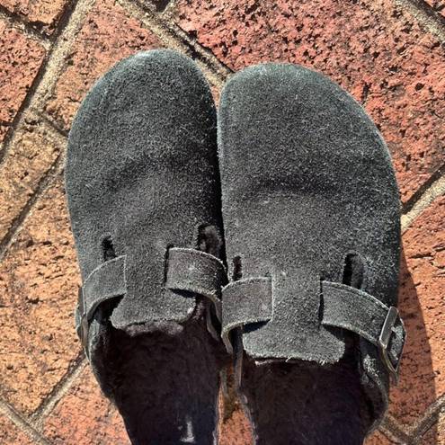 Birkenstock Boston Fur Clog Suede 39