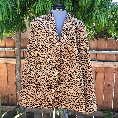 Good American  Leopard Print Blazer size 5