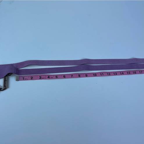 Vera Pelle Karakorum Belt Womens One Size Purple Leather Tie Italy 100%  NWT