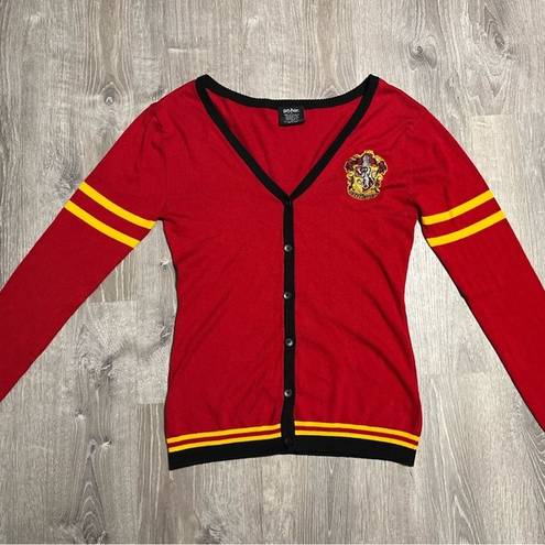 Harry Potter  Gryffindor Red, Black Varsity Cardigan Sweater Size 2XL Button Down