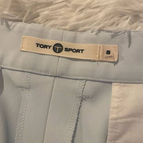 Tory Burch Tory Sport Tech Twill Golf Shorts in Light Blue