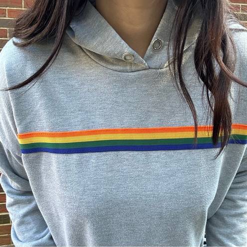 Justify  hoodie rainbow size large