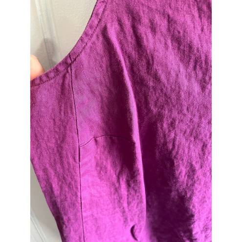 J.Jill love linen sleeveless dress purple size XL